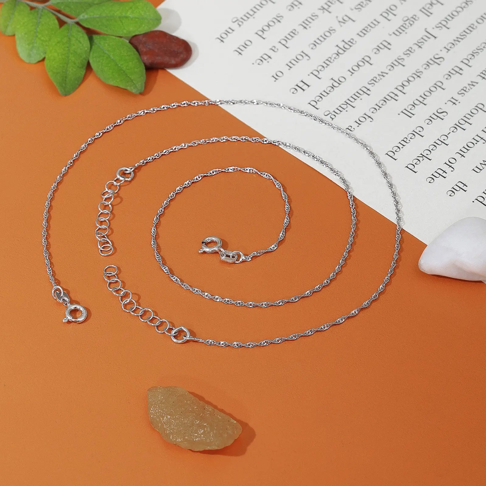 Classic Twisted Silver Anklet for Women - Tweov Jewels