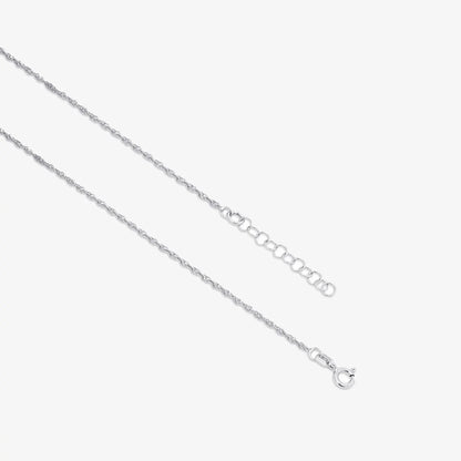 Classic Twisted Silver Anklet for Women - Tweov Jewels