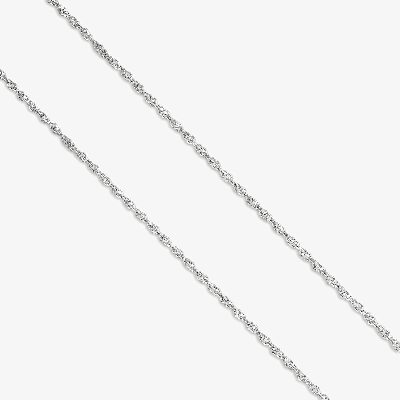 Classic Twisted Silver Anklet for Women - Tweov Jewels