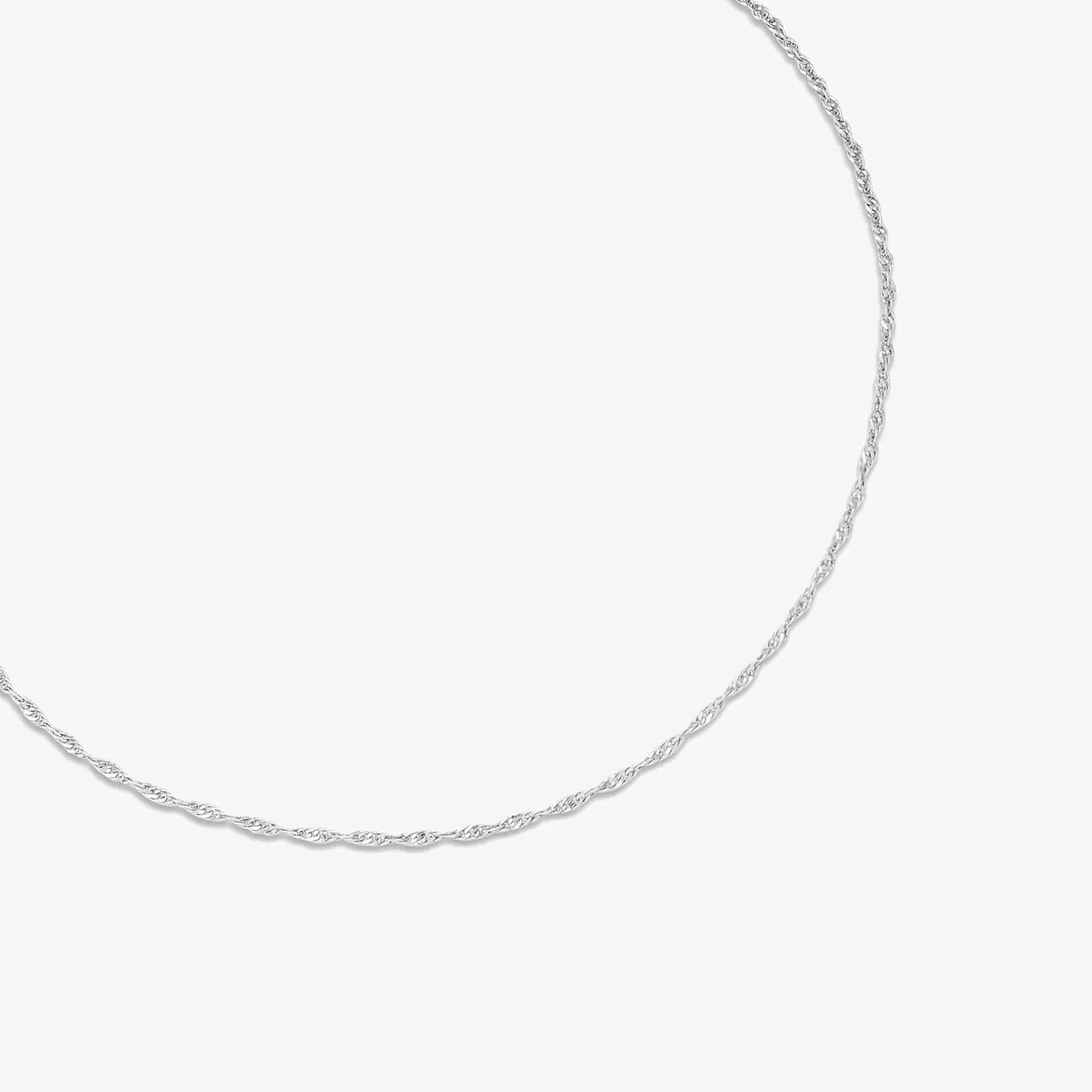 Classic Twisted Silver Anklet for Women - Tweov Jewels