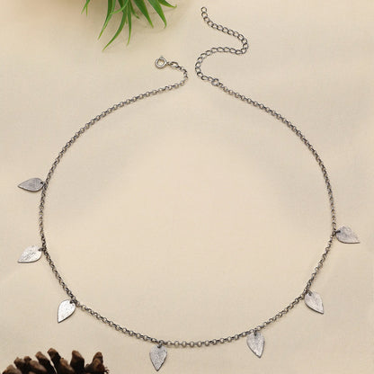 Silver Leaf Design Necklace