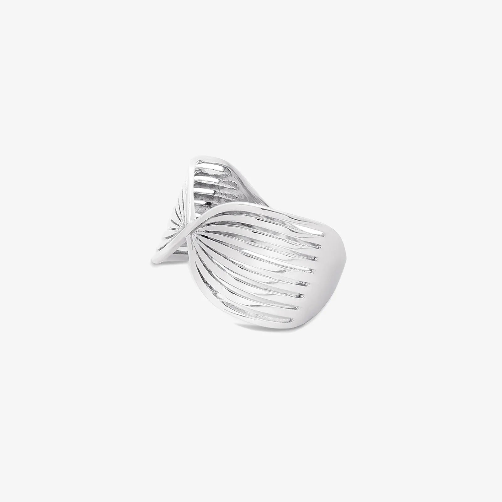 Silver Wing Design Band Ring - Tweov Jewels