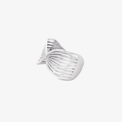 Silver Wing Design Band Ring - Tweov Jewels