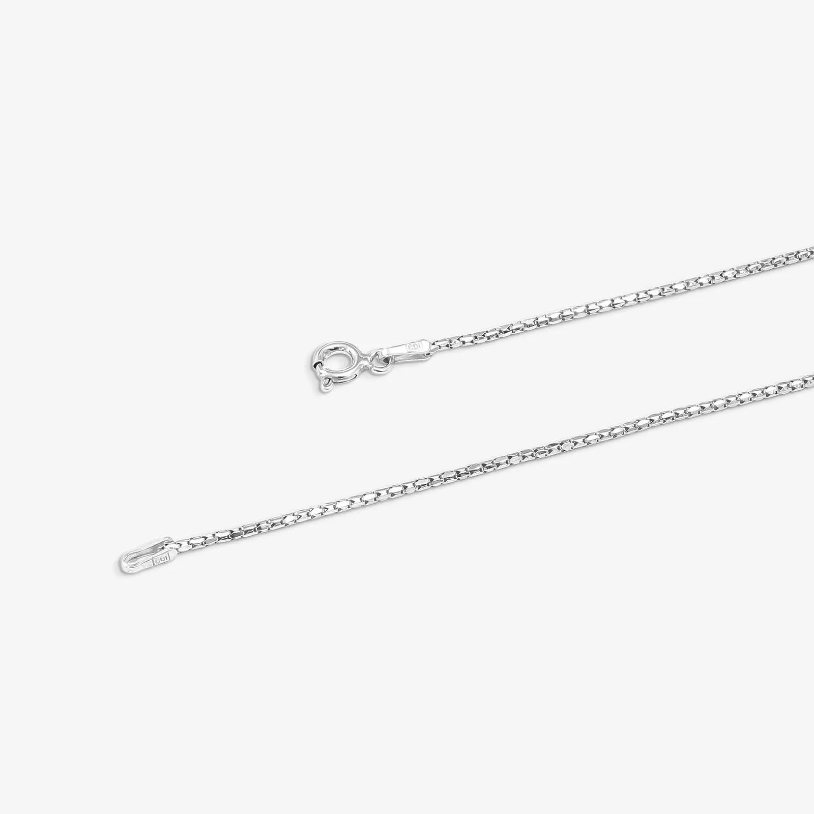 Silver Brick Style Chain - Tweov Jewels