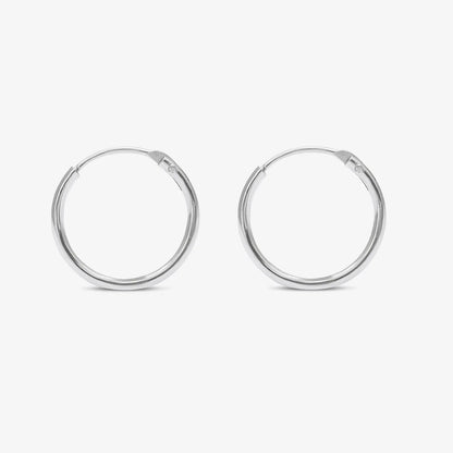 Set of 2 Silver Butterfly & Tortoise Hoop Earrings for Kids - Tweov Jewels