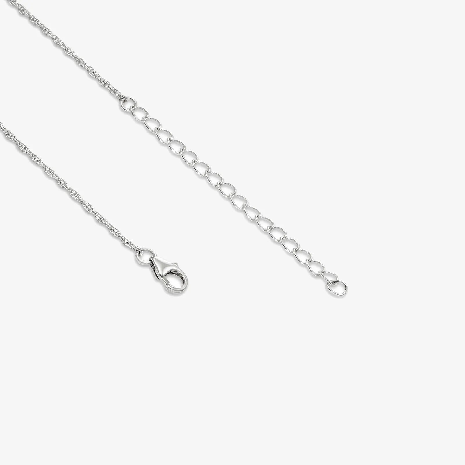 Simple Black Square Silver Necklace - Tweov Jewels