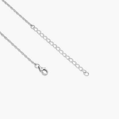 Simple Black Square Silver Necklace - Tweov Jewels
