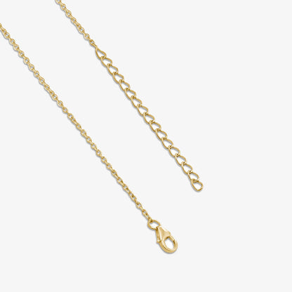 Gold Plated Pink Leaf Silver Necklace - Tweov Jewels