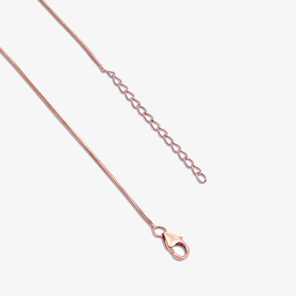 Rose Gold Infinity Pink Heart Silver Necklace - Tweov Jewels