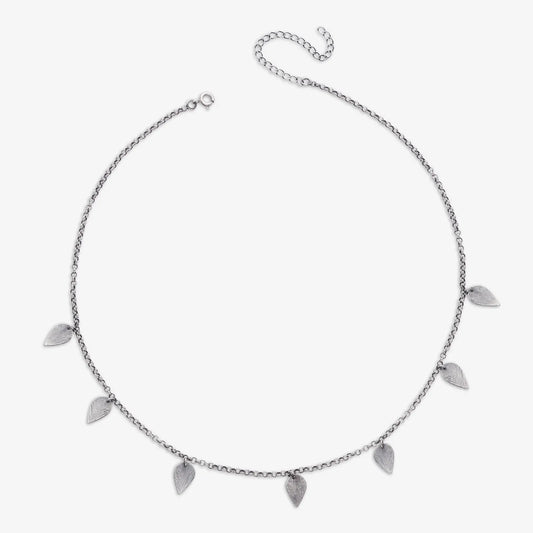Silver Leaf Design Necklace