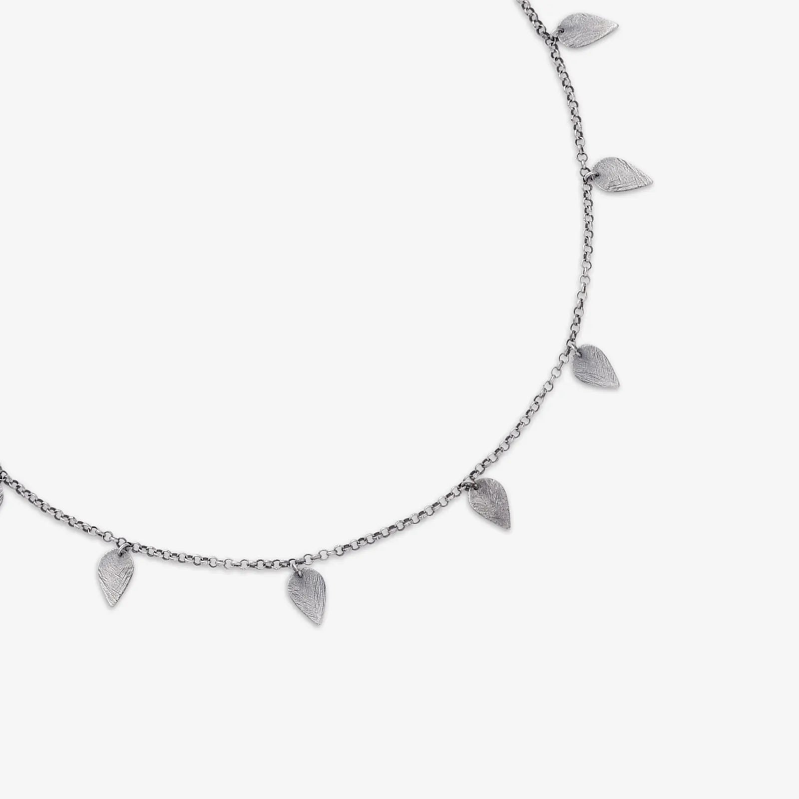 Silver Leaf Design Necklace