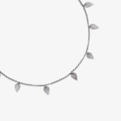 Silver Leaf Design Necklace