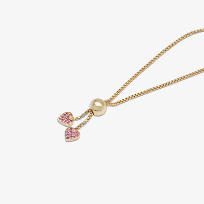 Pink Infinity Clover Bracelet For Women – Gold Plated 925 Sterling Silver
