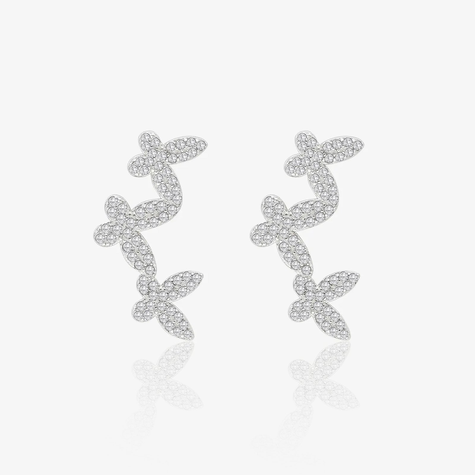 Butterfly Design Silver Ear Cuff - Tweov Jewels
