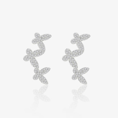 Butterfly Design Silver Ear Cuff - Tweov Jewels