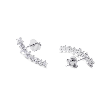 Silver Floral Star Ear Cuffs for Women - Tweov Jewels