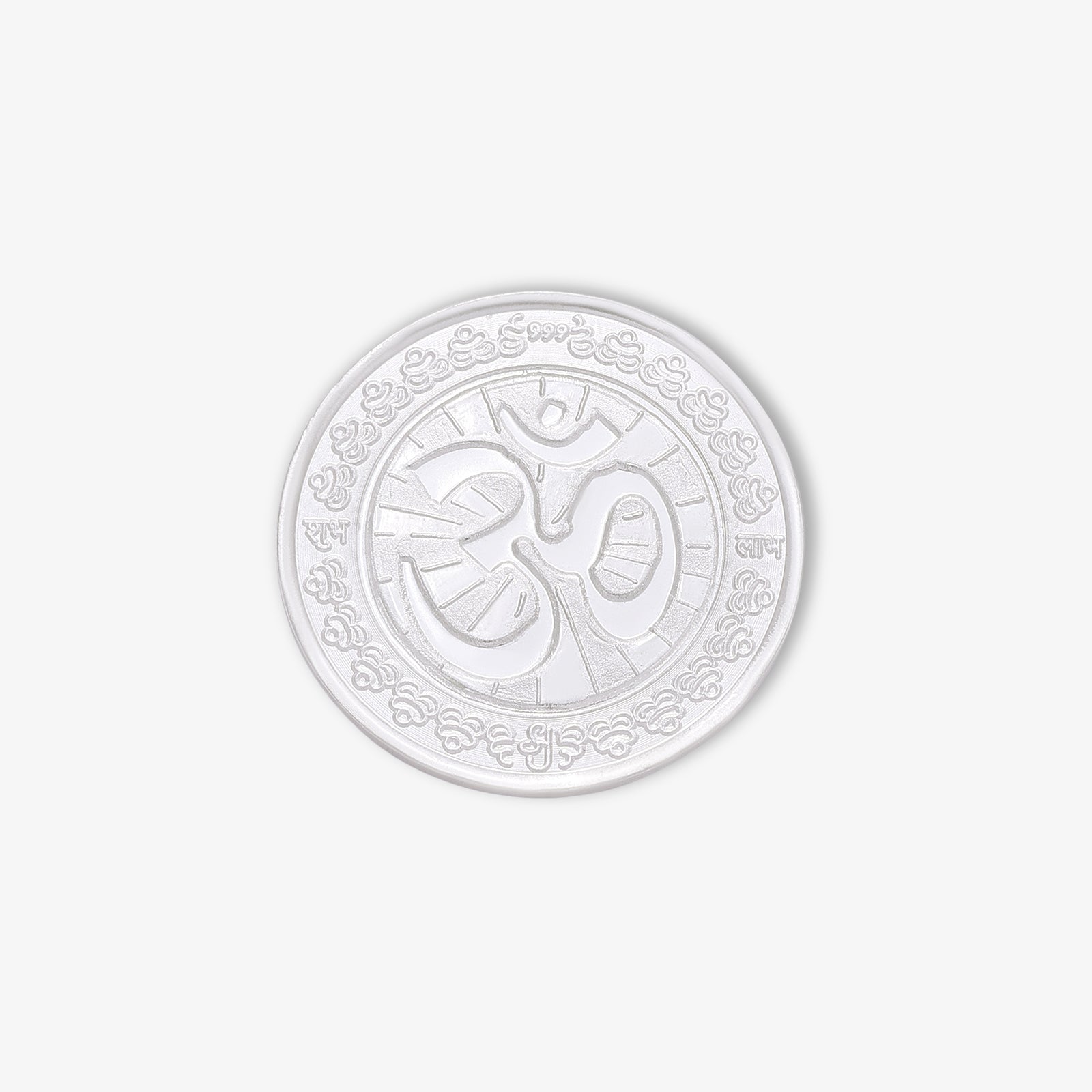 Pure 10 gm Silver Coin at best Price - Blissful Om Coin - Tweov Jewels