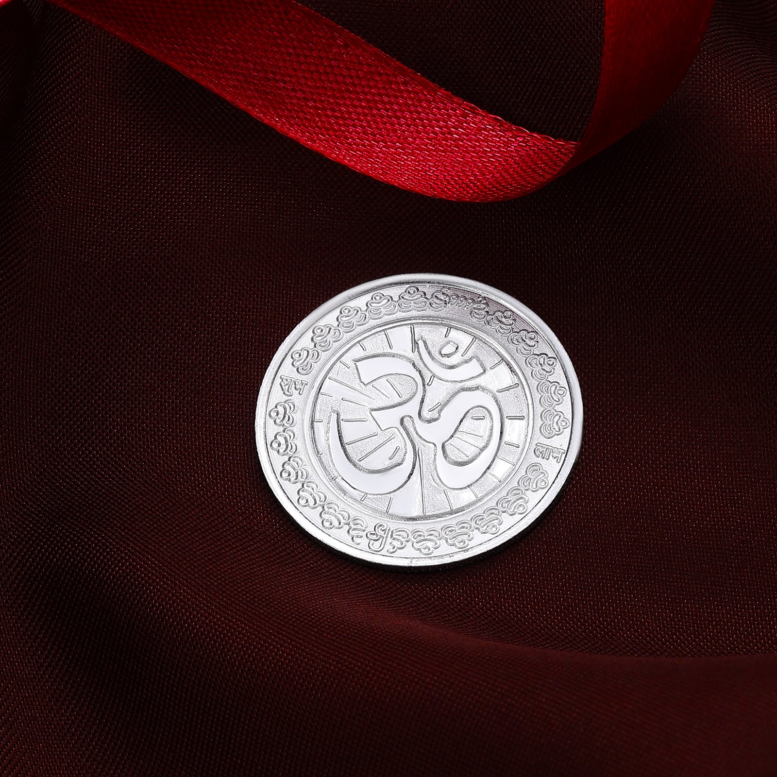 Pure 10 gm Silver Coin at best Price - Blissful Om Coin - Tweov Jewels