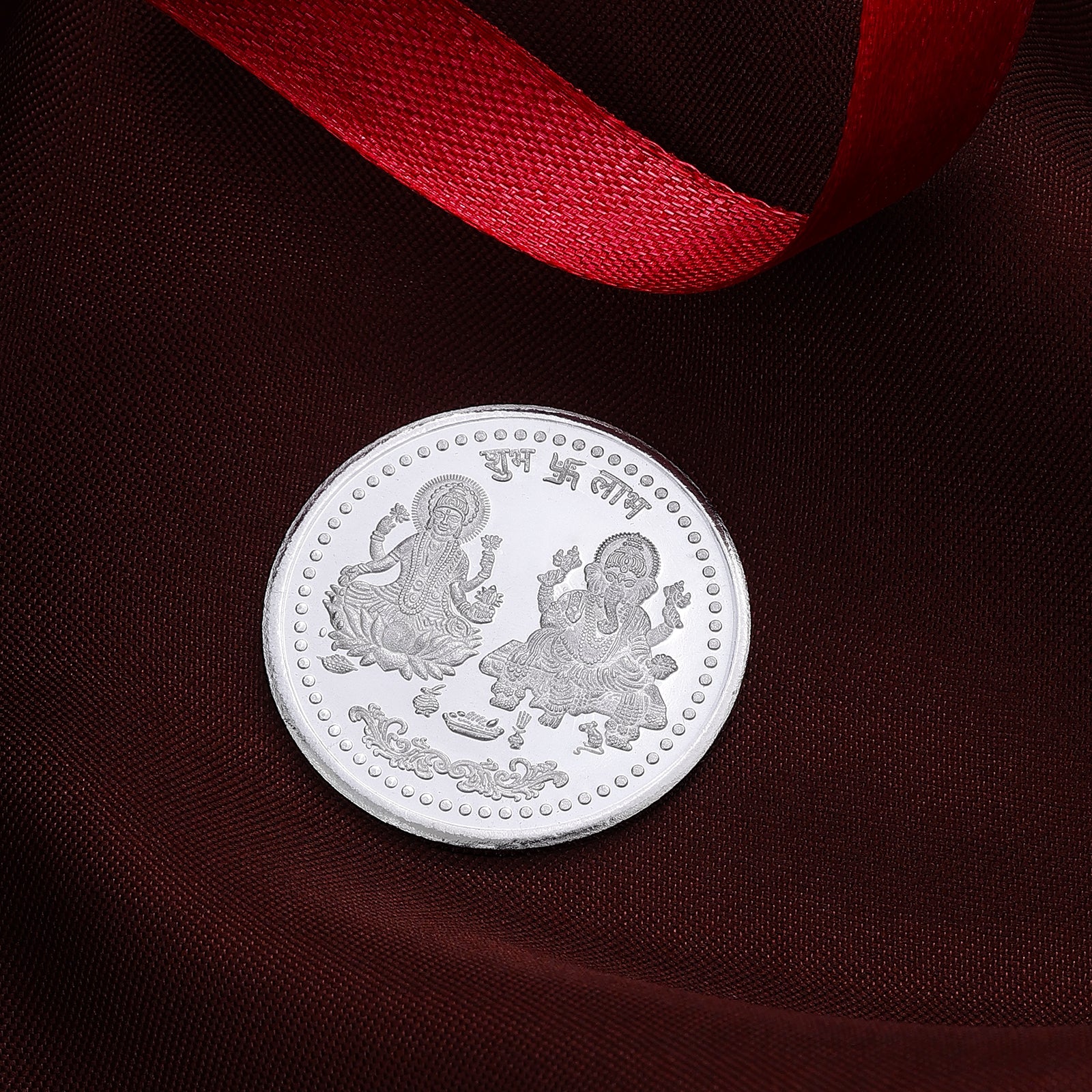 Pure 10 gm Silver Coin at best Price - Blissful Om Coin - Tweov Jewels
