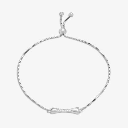 Silver CZ Bone Bracelet - Tweov Jewels