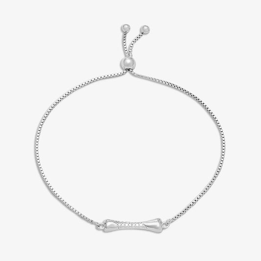 Silver CZ Bone Bracelet - Tweov Jewels