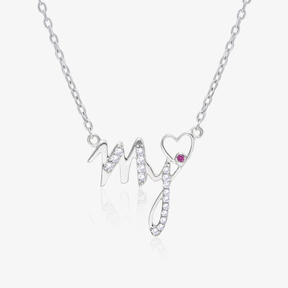 My Heart Silver Necklace