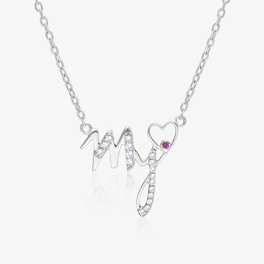 My Heart Silver Necklace
