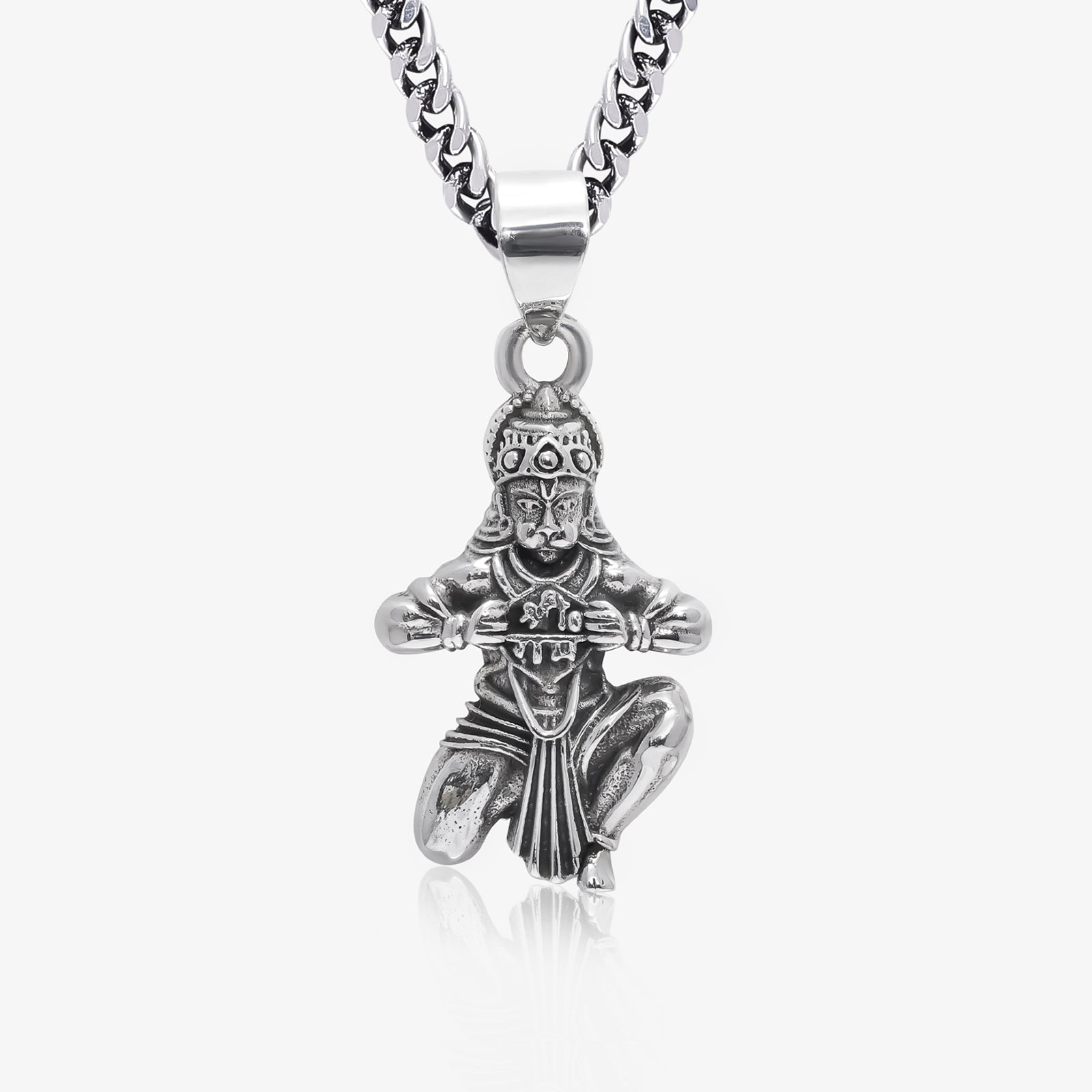 Pure Silver Hanuman Pendant