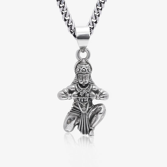 Pure Silver Hanuman Pendant