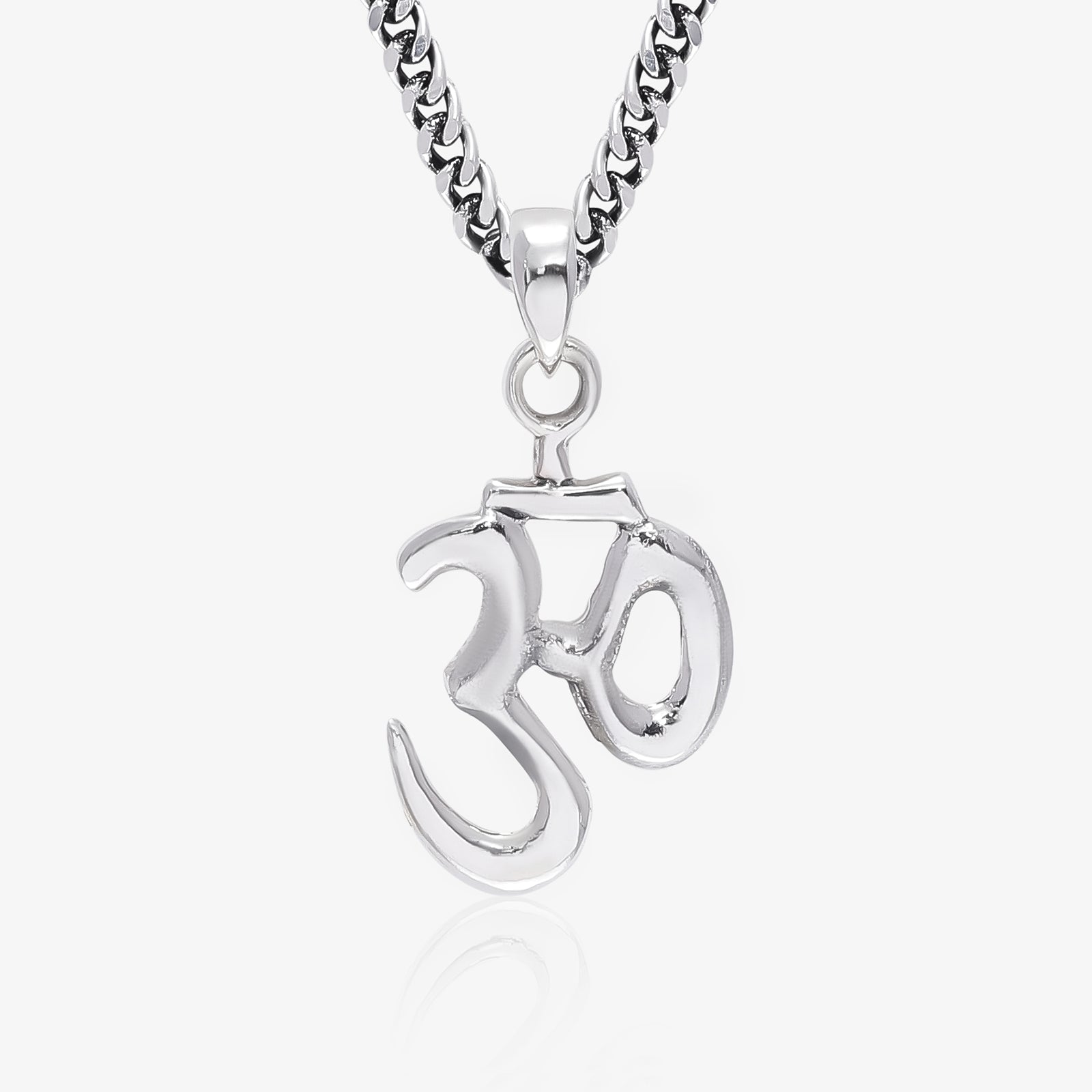 Om Pendant in Pure Silver