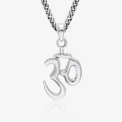 Om Pendant in Pure Silver