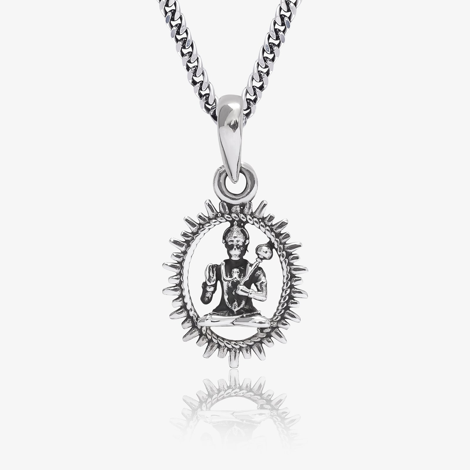 Pure Silver Locket - Hanuman ji Locket for Good Health & Wealth - Tweov Jewels