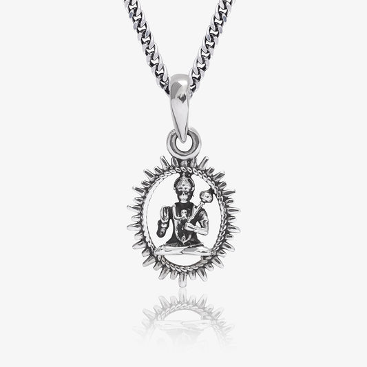 Pure Silver Locket - Hanuman ji Locket for Good Health & Wealth - Tweov Jewels