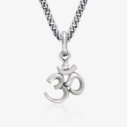 Silver Om Pendant with Spiritual Connection