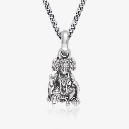 Silver Panchmukhi Hanuman ji Kavach Locket