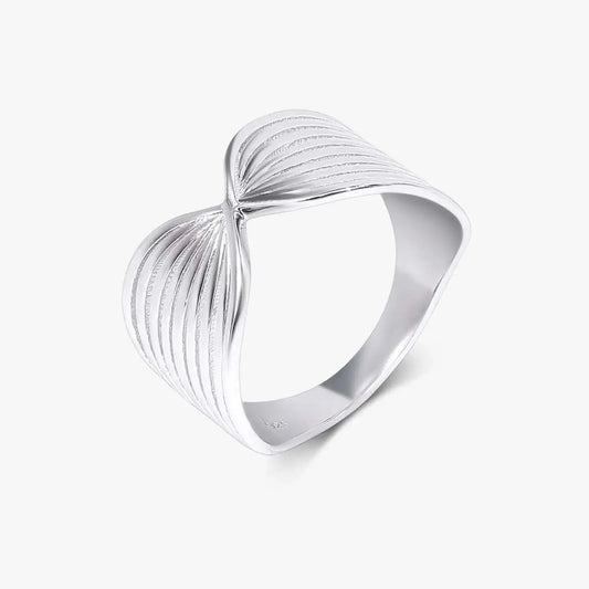 Silver Wing Design Band Ring - Tweov Jewels