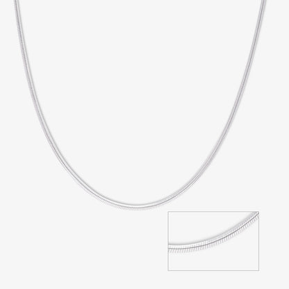 Silver Flat Snake Chain - Tweov Jewels