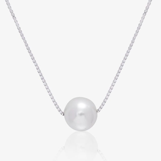 Solitaire Pearl Chain Pendant for Women
