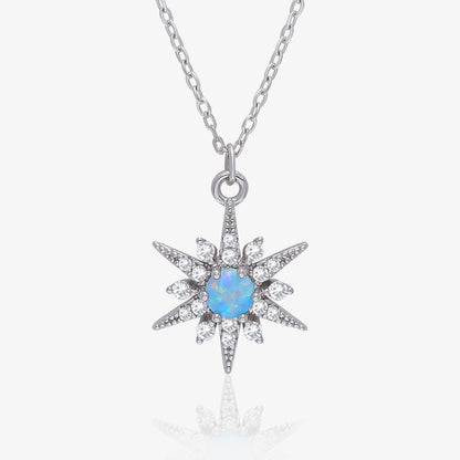 Star Design Silver Necklace