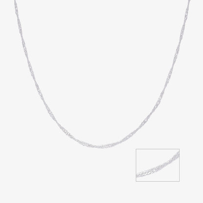 Silver Twisted Rope Chain - Tweov Jewels
