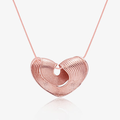 Rose Gold Plated 925 Sterling Silver Heart Pendant