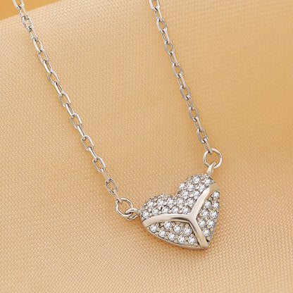 Classic Heart Silver Necklace - Tweov Jewels