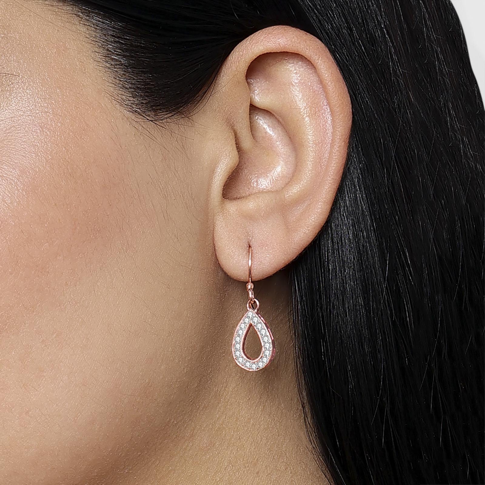 Pure Silver Earrings - Enriched With CZ Stones - Tweov Jewels