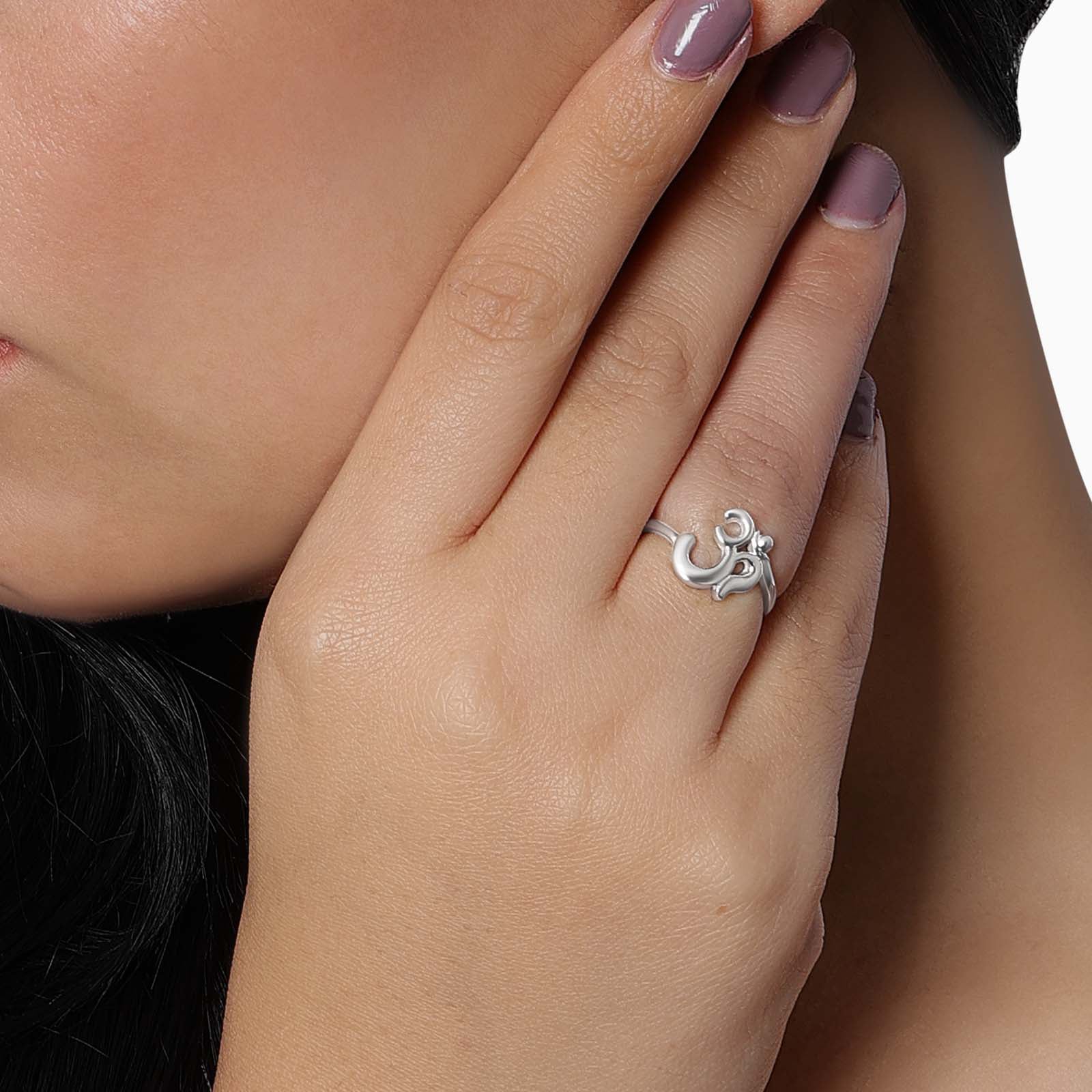 Silver Om Ring