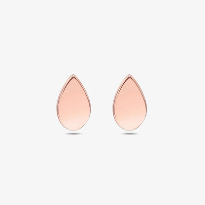 Rose Gold Silver Drop Stud Earrings - Tweov Jewels