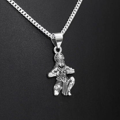 Pure Silver Hanuman Pendant - Tweov Jewels