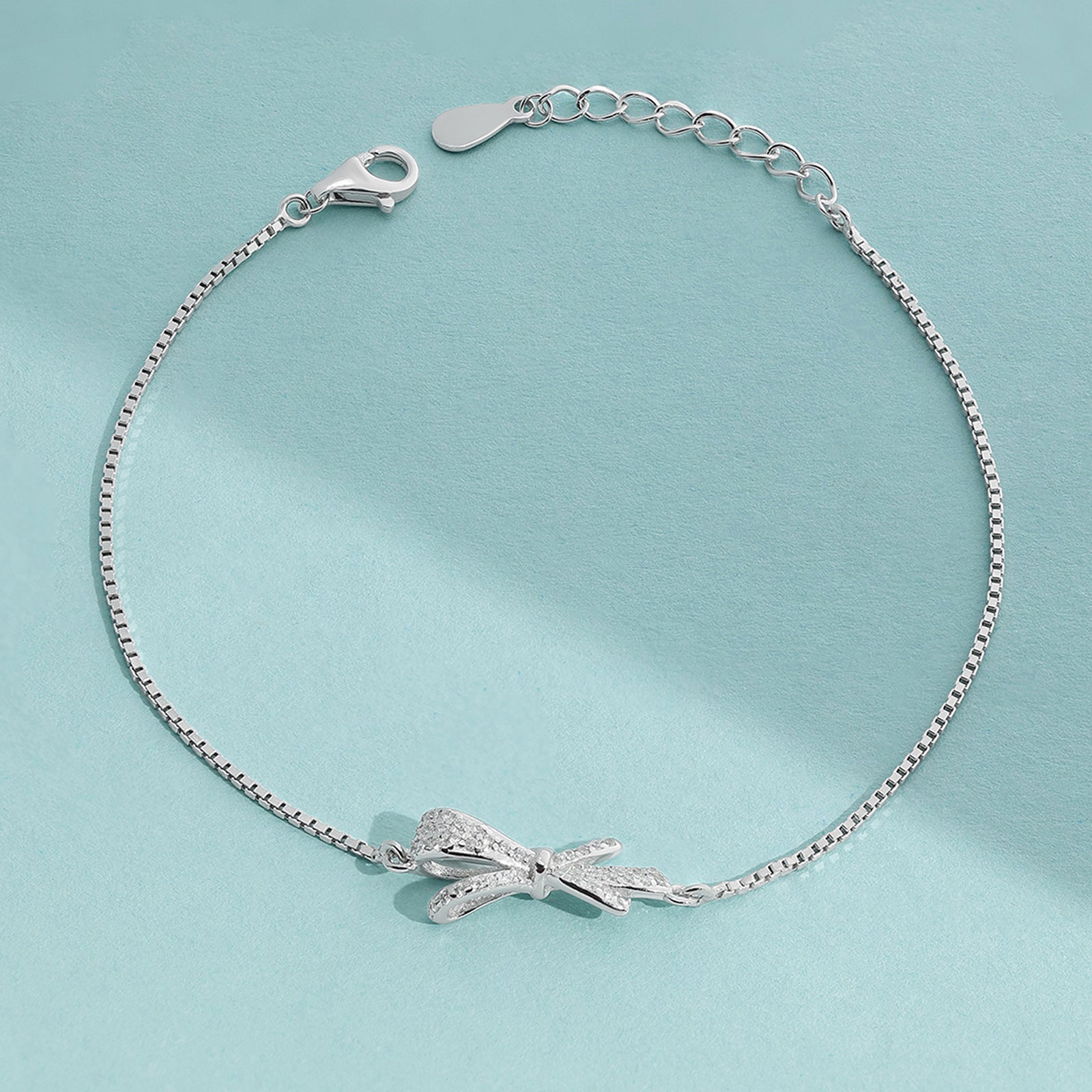 Designer Bow Silver Bracelet - Tweov Jewels