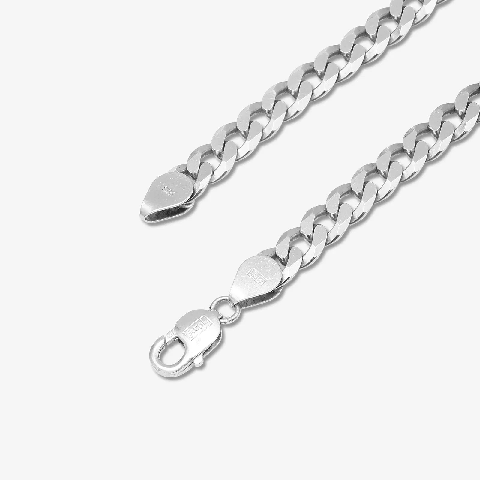 Cuban Design Silver Chain Bracelet