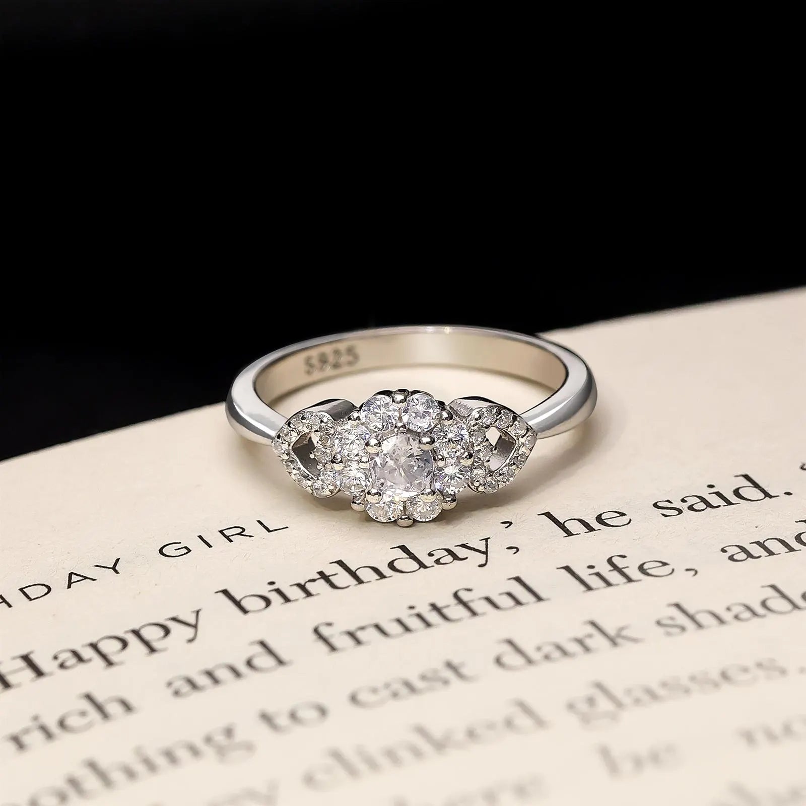 CZ Cluster Ring for Women