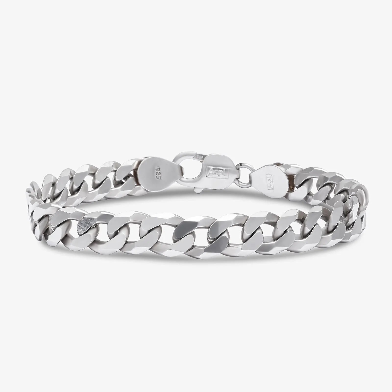 Cuban Design Silver Chain Bracelet